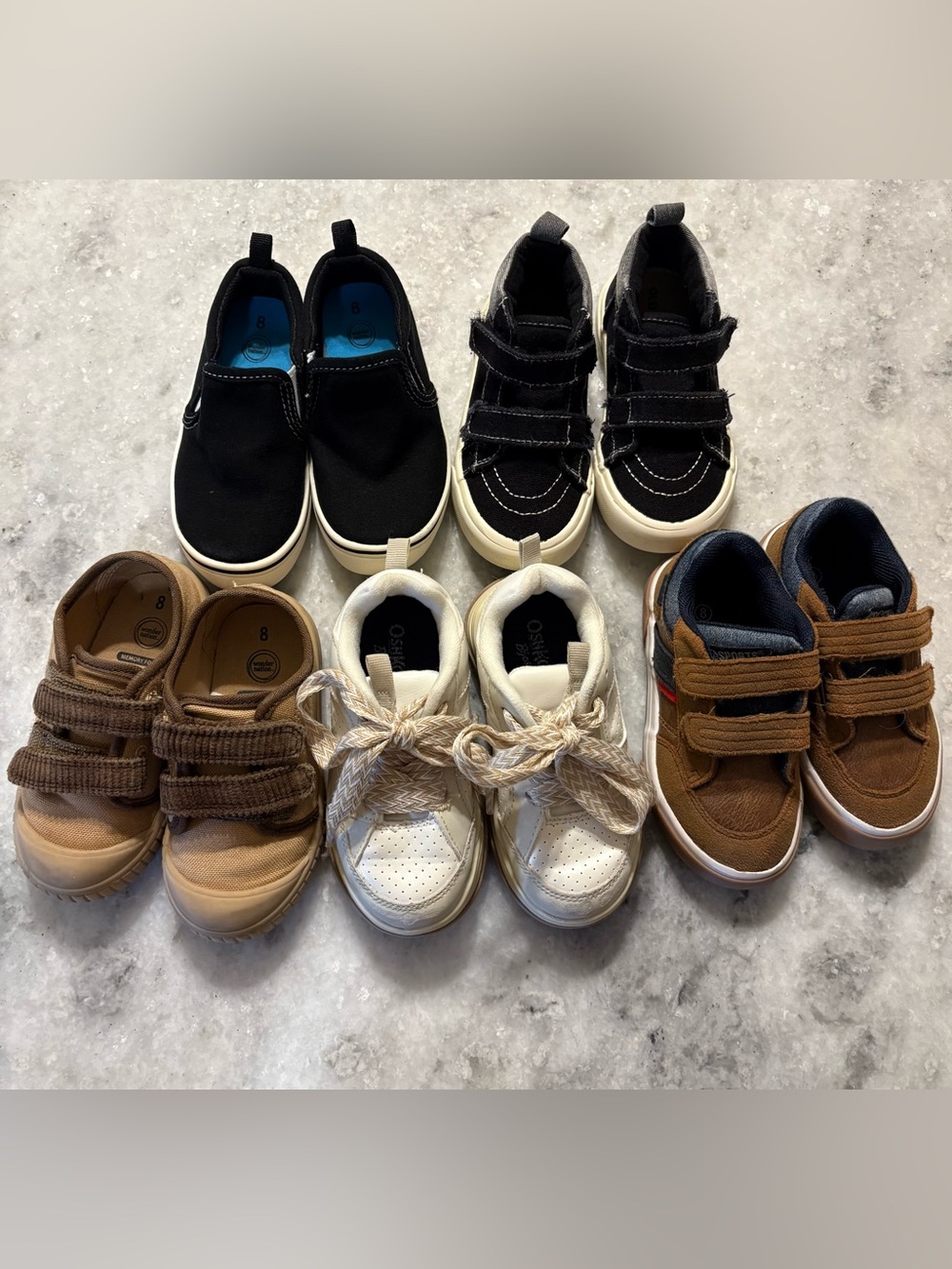 Kids Sneaker Bundle-Five Pair Toddler Size 8